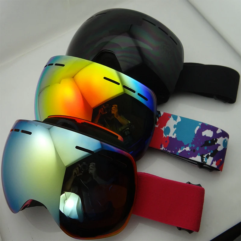 Лыжные очки для катания на лыжах снежные мужские и женские сноуборда двухслойные