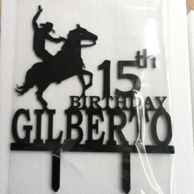 Персонализированный гитарист топпер для торта на день рождения с именем заказ