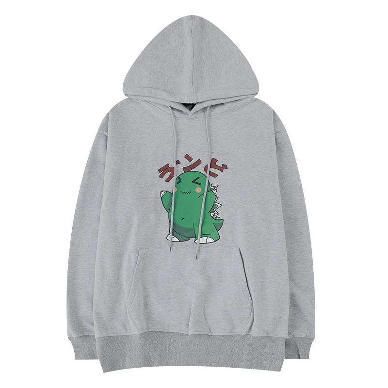 Стильная мужская толстовка с капюшоном свободная пара динозавров пальто для