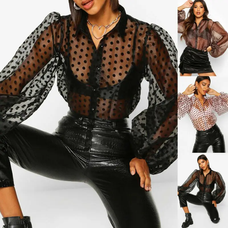 Женские леопардовые/в горошек Прозрачные Пляжные Купальники для отдыха