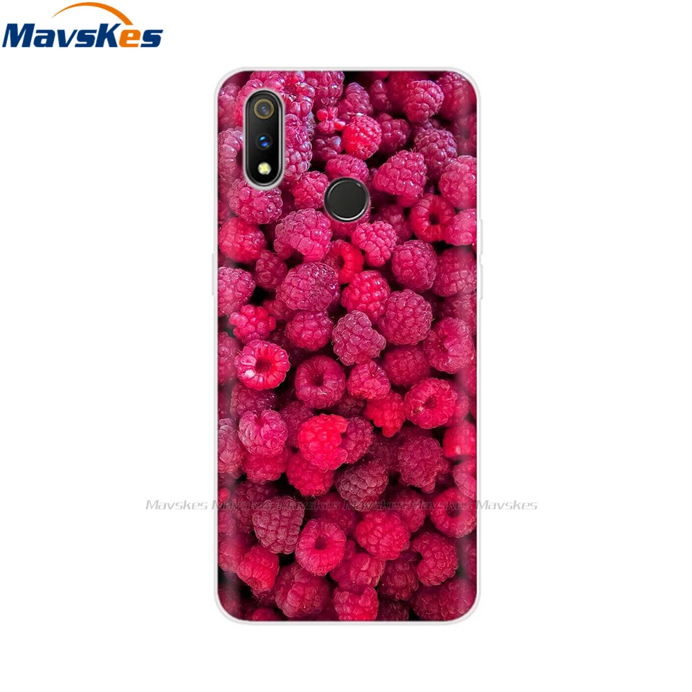 for oppo realme 3 pro case cover flower painted tpu silicone soft phone case for oppo realme 3 c3 back cover realme3 3pro cases free global shipping