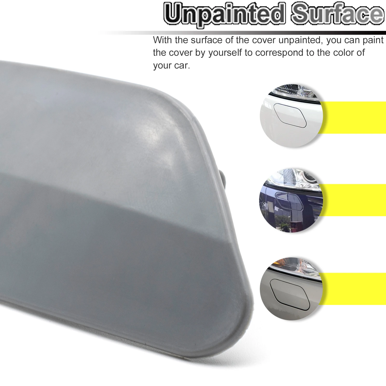 Передний бампер налобный фонарь Омыватель Струйная Крышка незагрунтованная