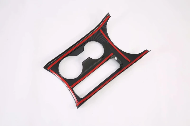 Для Kia Seltos 2019 2020 2021 углеродное волокно передняя центральная консоль держатель для