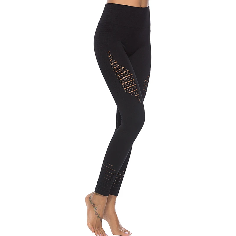 Высокая талия Бесшовные Леггинсы для спортзала женские спортивные штаны фитнеса