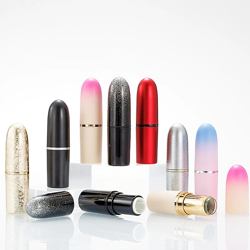 

12.1mm ABS Empty Lipstick Tubes Bullet Shape Lip Balm Tube Packaging Material Round Makeup Lip Rouge Refillable Bottle
