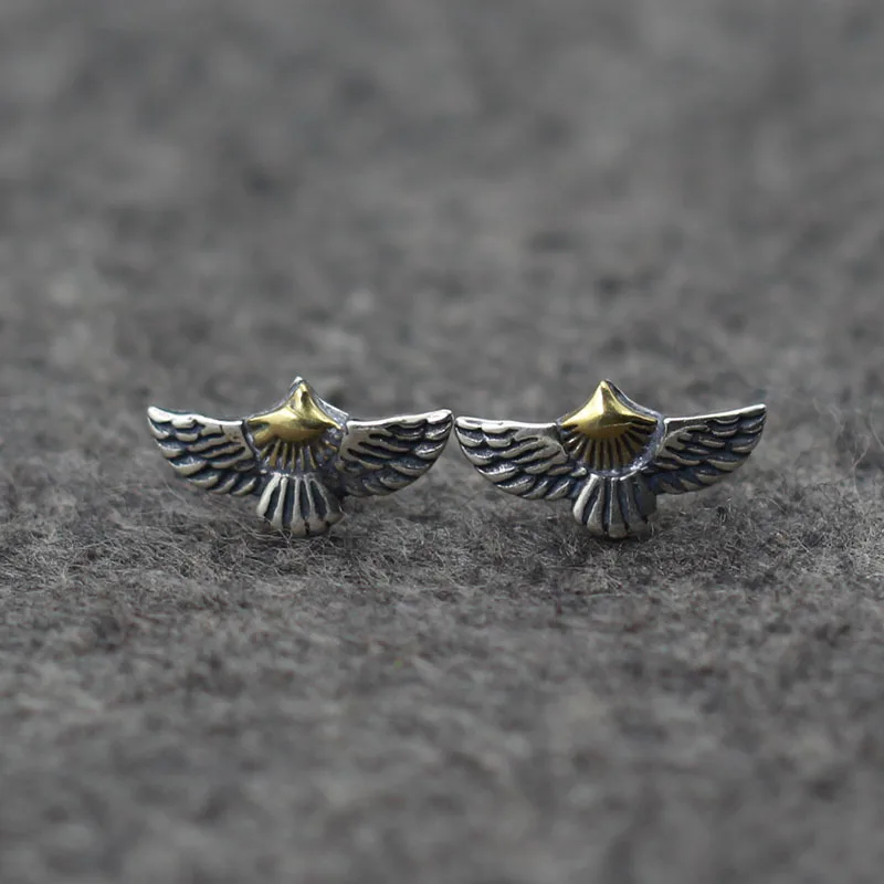 

1Pcs Personality Women Men's Eagle Stud Earrings Punk Style Indian Flying Eagle Earring Punk Style Cool Earrings Hip Hop Jewelry