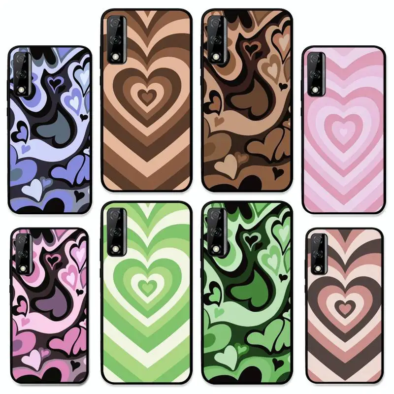 

Heart Circle Phone Case For Huawei Y9 Y8 Y6 Prime Y7 Pro Y8s Y5 Mate 20 Pro 10 lite Cover