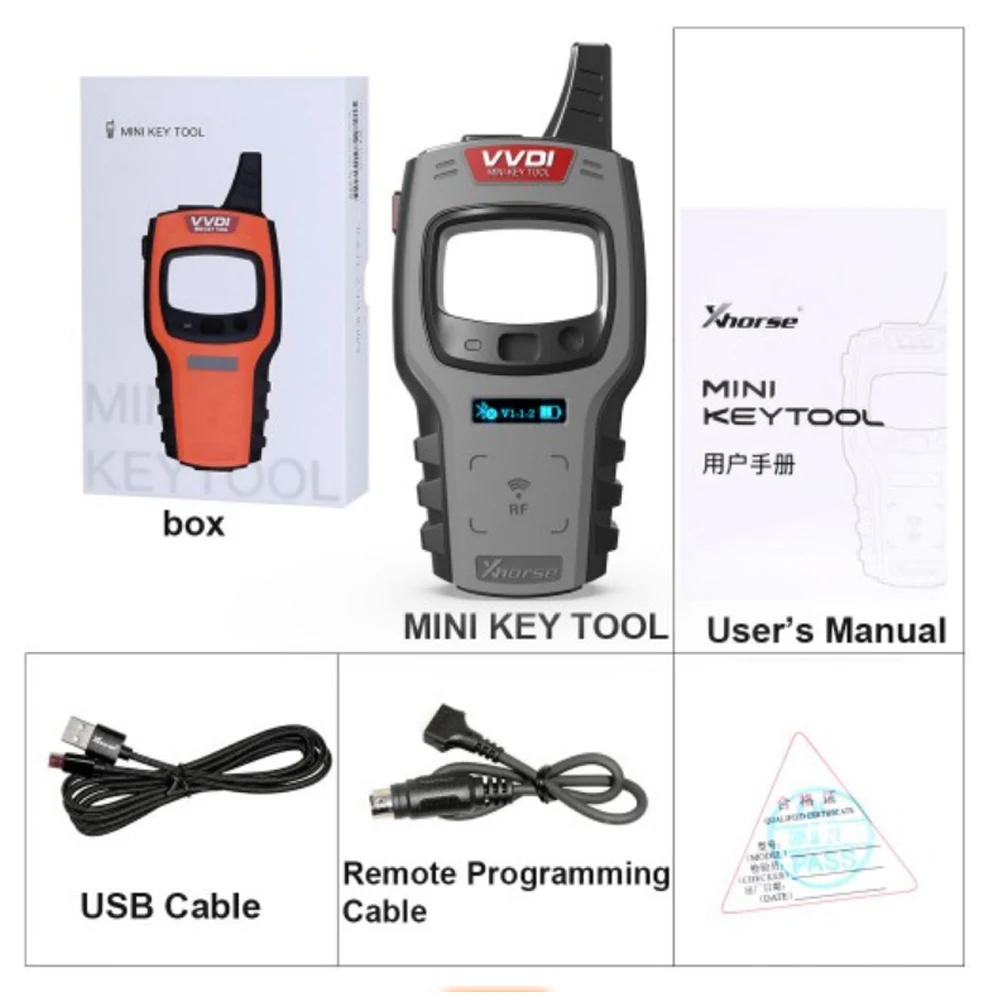 Программатор ключей Xhorse VVDI Mini Key Tool с 10 шт. универсальных пультов дистанционного