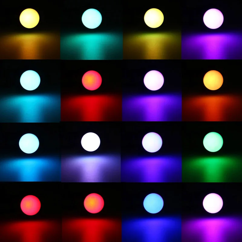 E27 светодиодный 16 меняющий цвет RGB Волшебная светодиодная лампочка светильник