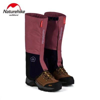 Woman wine red Naturehike водонепроницаемые Зимние гетры для пеших прогулок на открытом воздухе, походные леггинсы для прогулок, мужские и женские гетры, грязевые непромокаемые чехлы для обуви - Цвет: Woman wine red