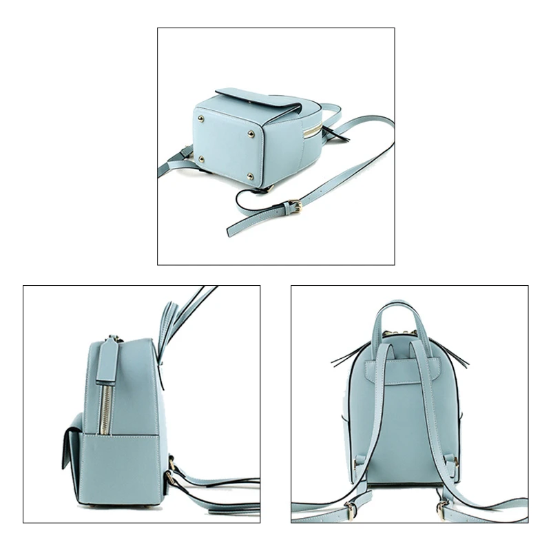 Роскошный женский мини-рюкзак из натуральной кожи для девочек милые рюкзаки