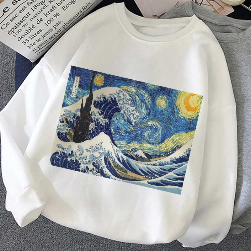 Michelangelo Hoody Graphic Print Moletom 2020 New Vintage Women Hoodies Harajuku Aesthetic Fashion Friends White Tops Sweetshirt