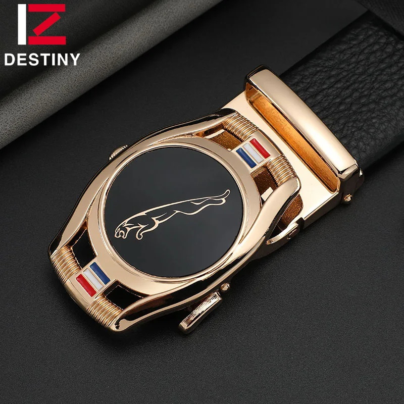 DESTINY роскошные известные бренды дизайнерские мужские ремни леопардовая