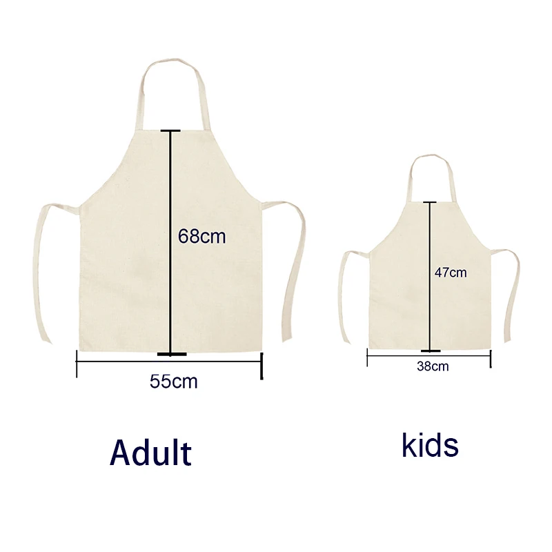 

Family apron children's kitchen baking apron parents and children apron animal print overalls