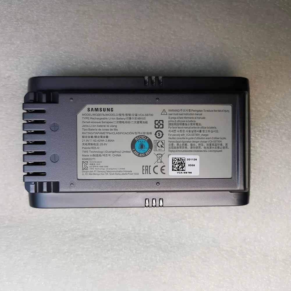 Новый оригинальный аккумулятор для samsung VS9000 JET70 JET75 JET90 VCA-SBT90 VCA-SST90H - купить по