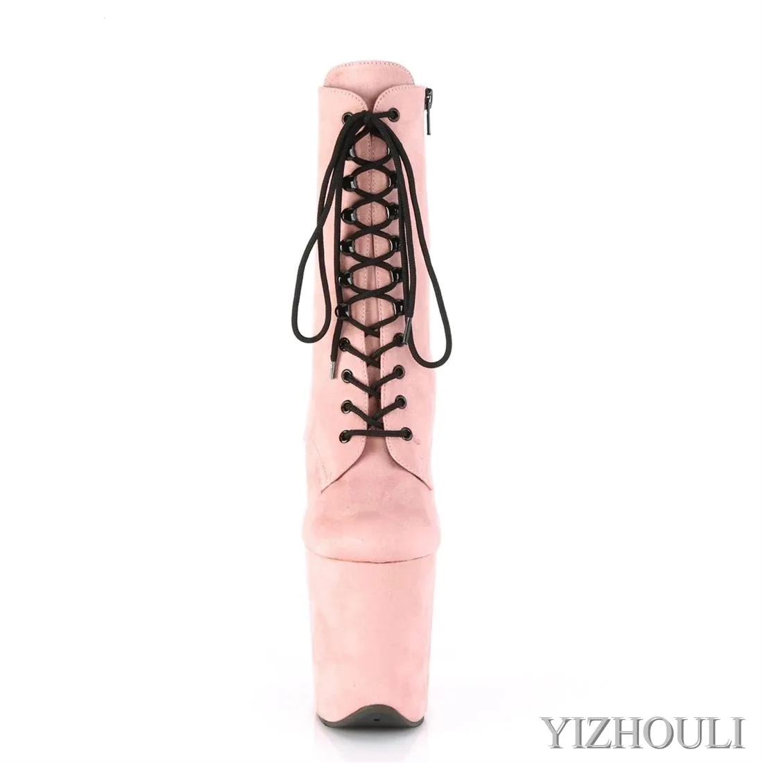 20cm stilettos, 8in pole dancing boots from a sexy nightclub model, party stage with heels, ankle boots