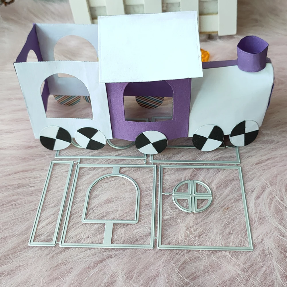 

New Train metal cutting die mould scrapbook decoration embossed photo album decoration card making DIY handicrafts