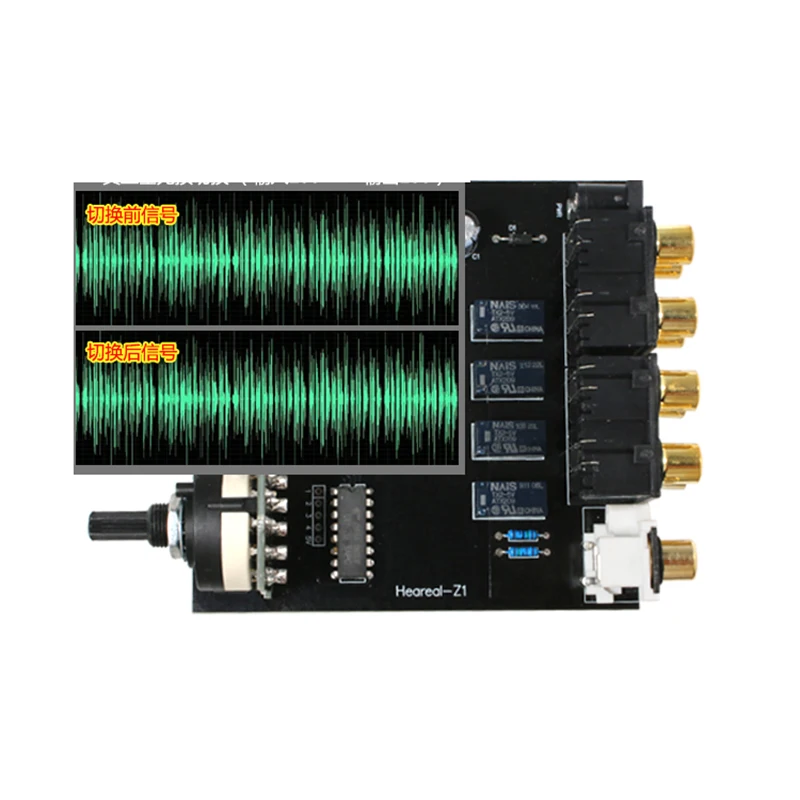 

Audio Signal Switcher 4 Input 1 Output/ 1 Input 4 Output Two-way Switch Splitter Selector with RCA AC100V-240V l1-002