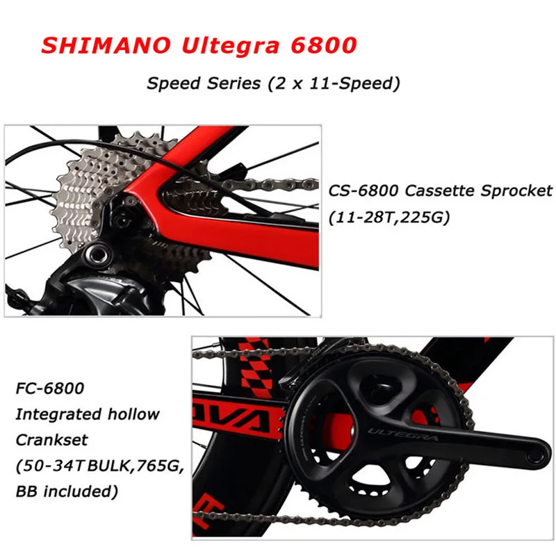 УГЛЕРОДНЫЙ шоссейный велосипед SAVA рама SHIMANO ULTEGRA UT R8000 22 скорости углеродная