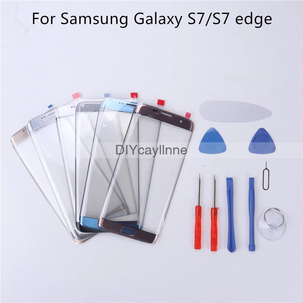 Новинка сменная Крышка для переднего внешнего стекла Samsung Galaxy S7 Edge G935 G930 ЖК стекло