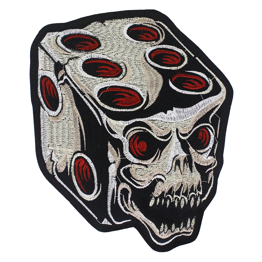 5 шт. нашивки с вышивкой черепа в стиле панк рок|Заплатки| |