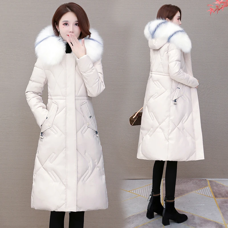 

Women's Winter Down cotton Jacket 2020 New Manteau Femme Hiver Female Keep Warm Coat Mid-length Women Parkas Plus Size A379