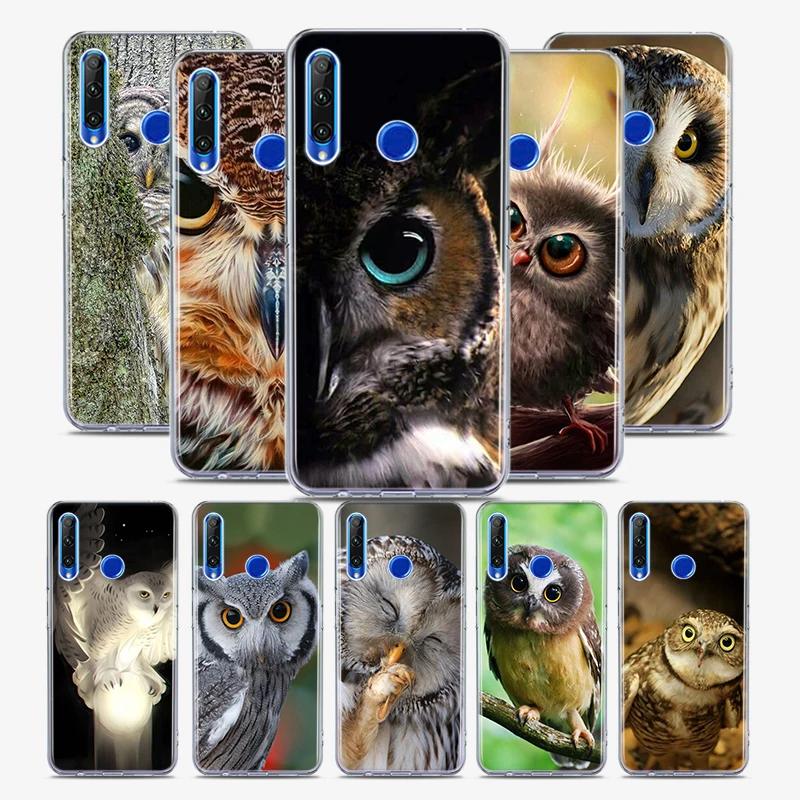 

Camouflage Owl Animal Silicone Cover For Honor 30 30S 30i 9 10 9A 9C 9S 9N 10i 10X 9X Lite Pro 5G Phone Case