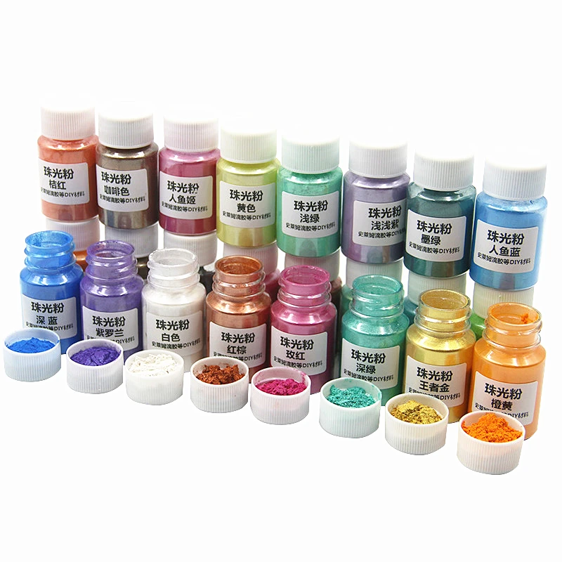 

20 Colors Mica Powder Epoxy Resin Dye Pearl Pigment Natural Mica Mineral Powder