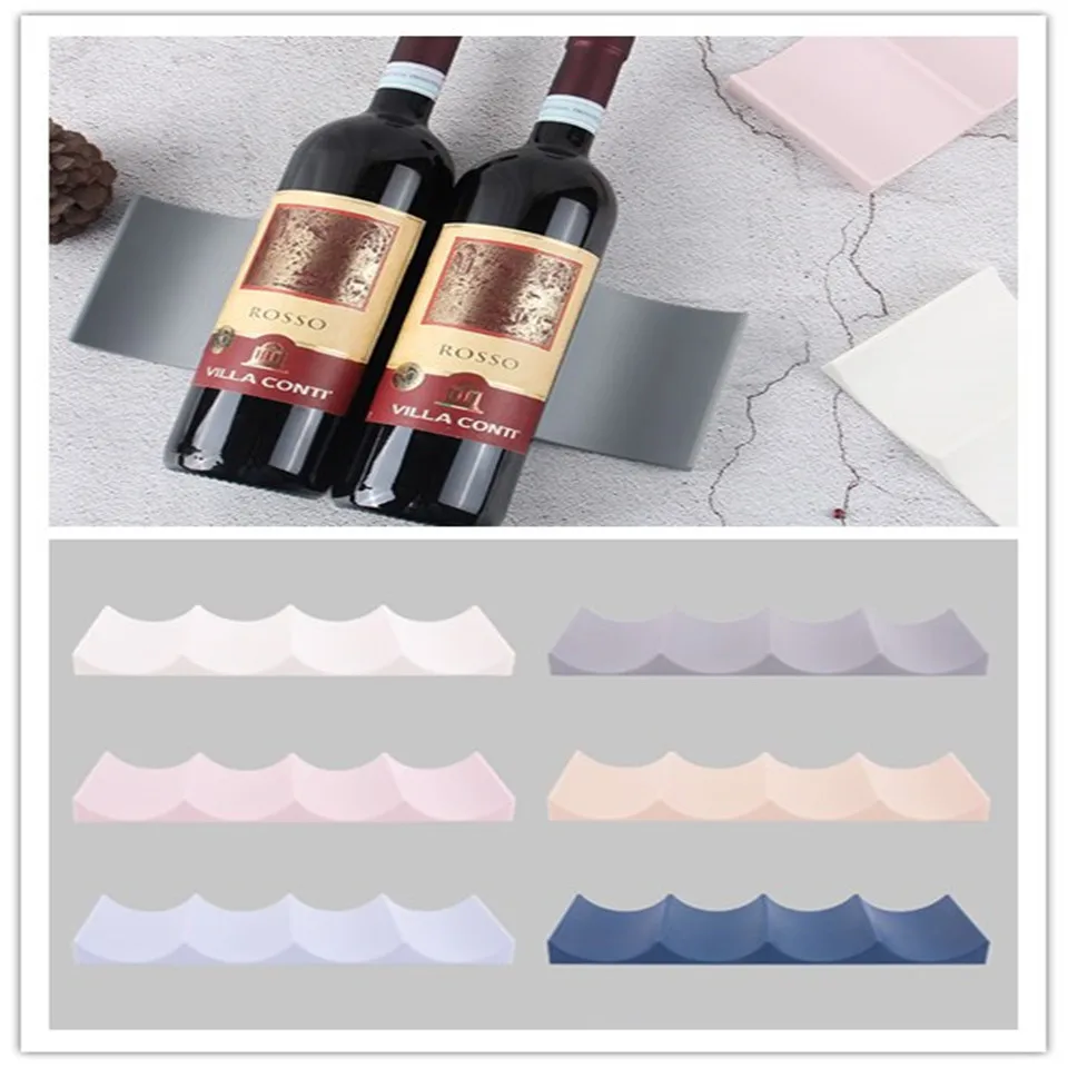 

New Countertops Wine Can Bottle Holder Practical Space Saving Wine Rack Refrigerator Kitchen Storage Supply