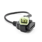 OBD мотоцикл кабель 6 Pin вилкойкорейский производитель кабелей диагностический кабель 6Pin для OBD2 16 pin адаптер