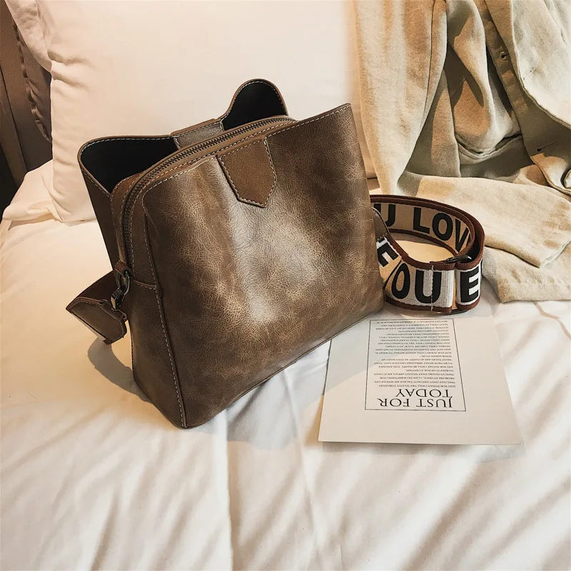 Женские винтажные сумки через плечо кожаные роскошные 2020 от известного бренда