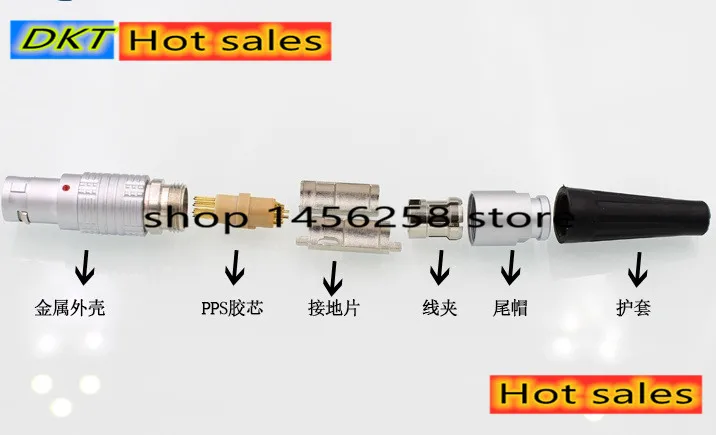 1 paar 2/3/4/5/6/7/9 Pin Push-Pull M9 rund Luftfahrt Stecker Kabel Kompatibel LEMO 0B FGG EI Serie | Мобильные телефоны и