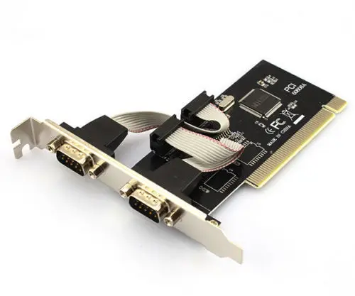9-контактный последовательный адаптер PCI на 2 порта s COM серия RS232 для карты Win 7 VISTA XP