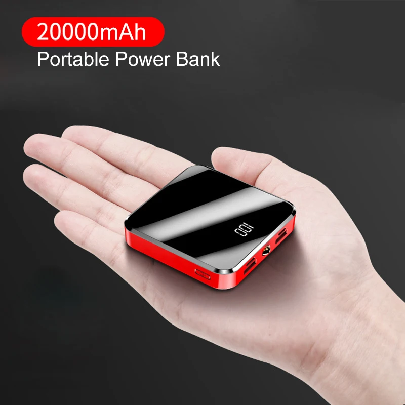 20000 мАч Power Bank цифровой дисплей для iPhone Xiaomi Внешний аккумулятор зарядное