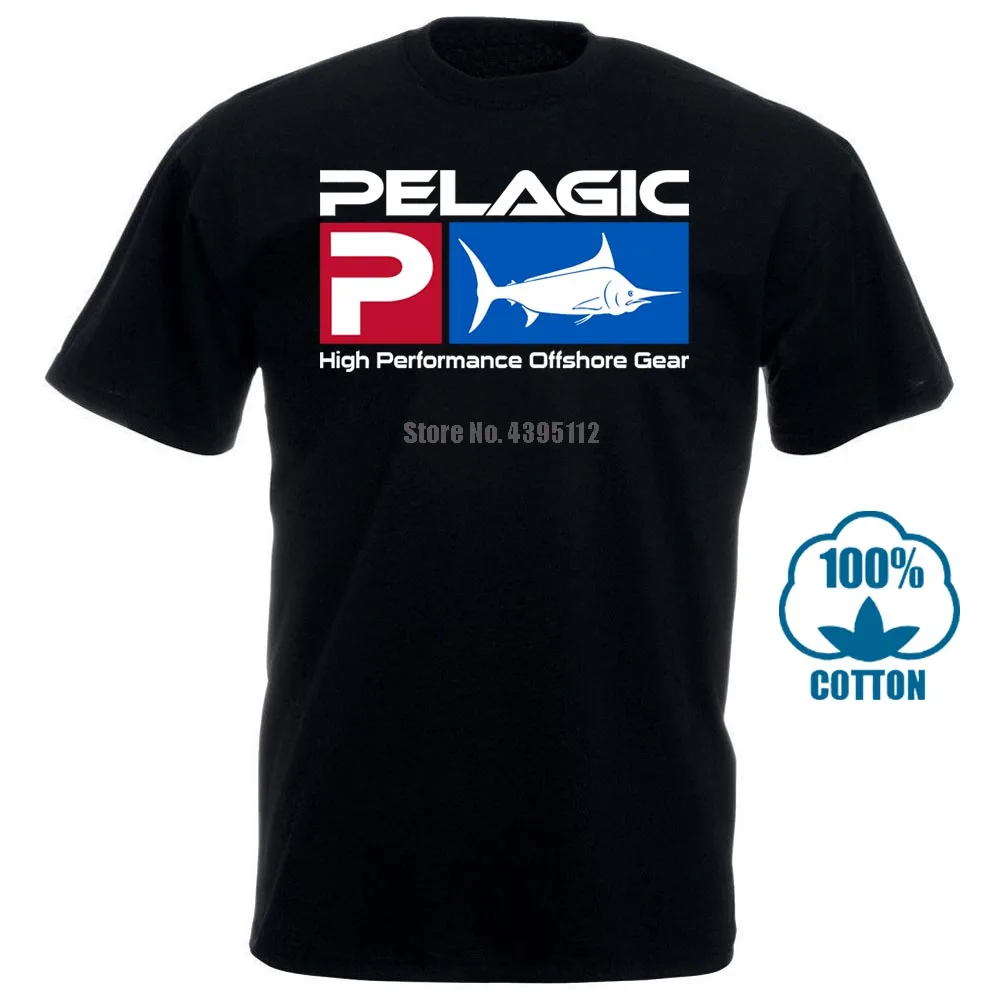 Футболка с графическим рисунком Pelagic Fisher черная футболка из 100% хлопка размеры S M L
