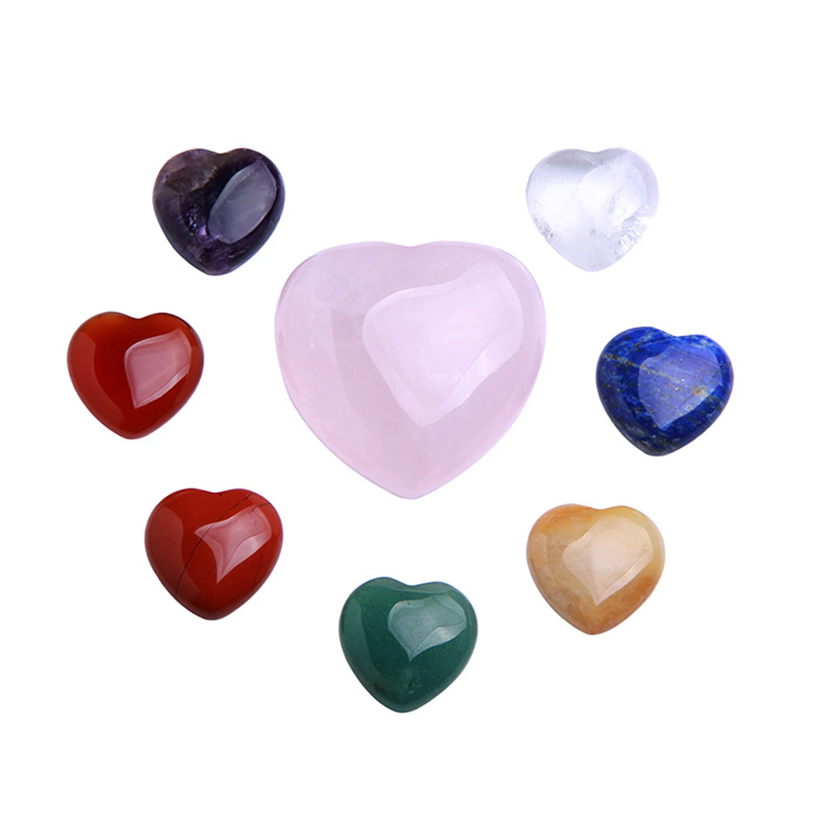 

Карманный Комплект из кристаллов и камней, в форме сердца