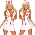 NUANQIN фантазия озорная опасная медсестра костюм Coseplay Сексуальное белье для женщин