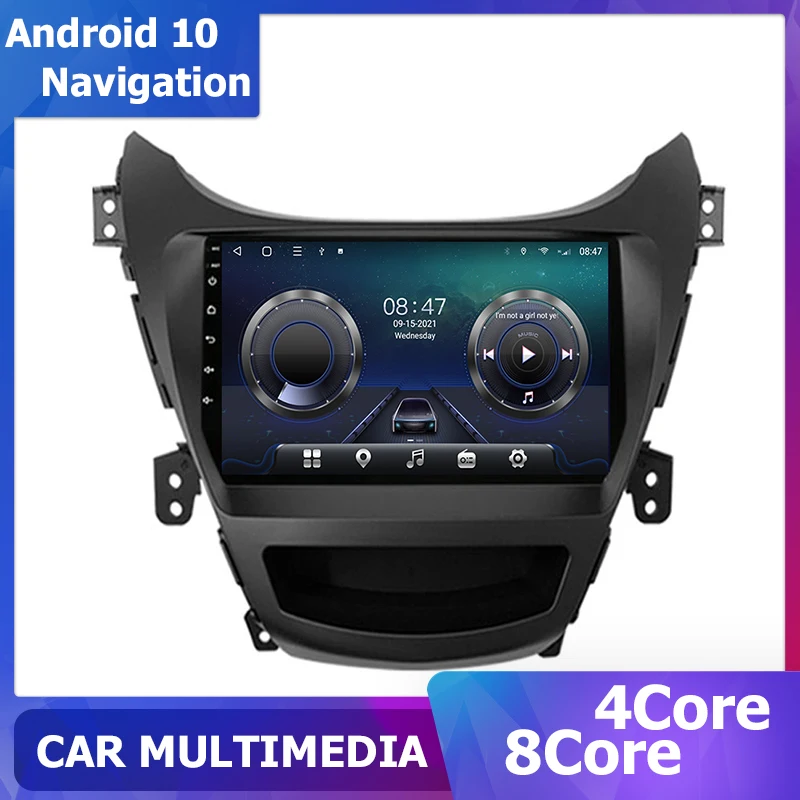

Android 11 Multimedia video player Car Radio for Hyundai Elantra Avante I35 2014 2015 2016 carplay 1280*720 DSP 2 Din 8 core