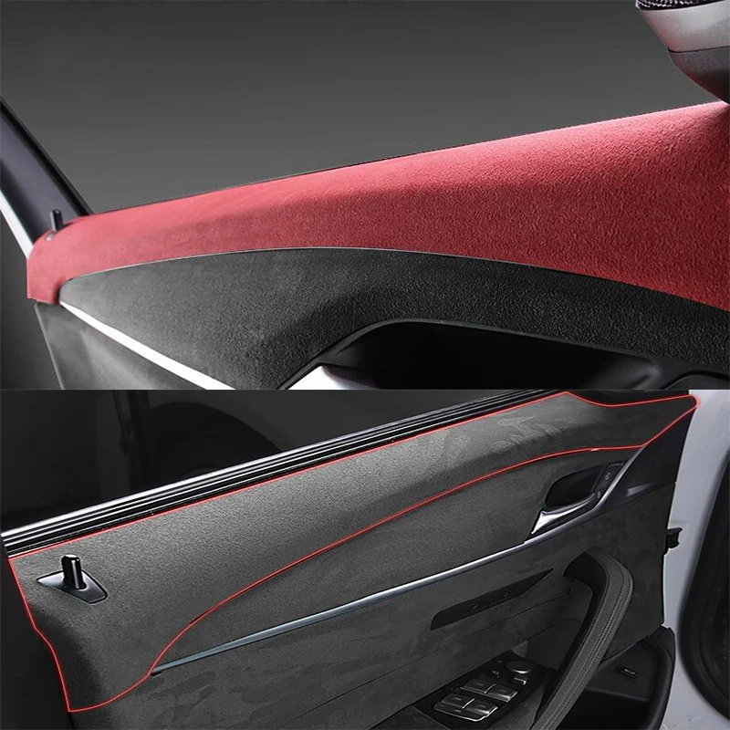 

DNHFC Suede Leather Door Edge Cover car interior covering For BMW G30 525i 530i 530d 540i 5 Series Car-Styling