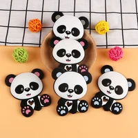 kovict 510pcs baby silicone teether panda animals food grade silicone for diy pacifier chain accessories chewable nursing toys