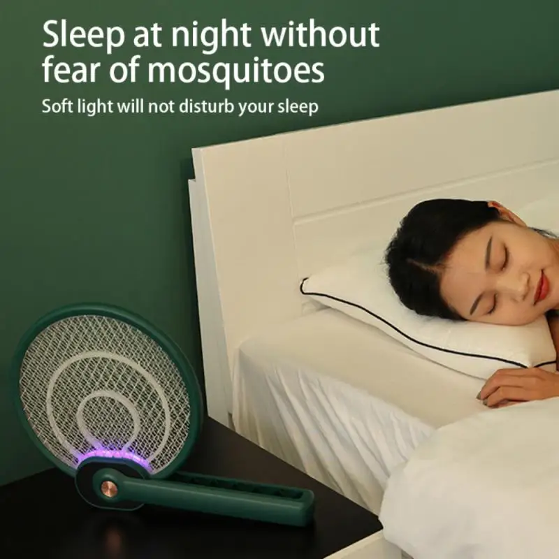 

Folding Electric Mosquito Swatter Mosquito Killer Rechargeable Mosquito Bug Zapper Insect Trap Mosquito Repellent Pest Control