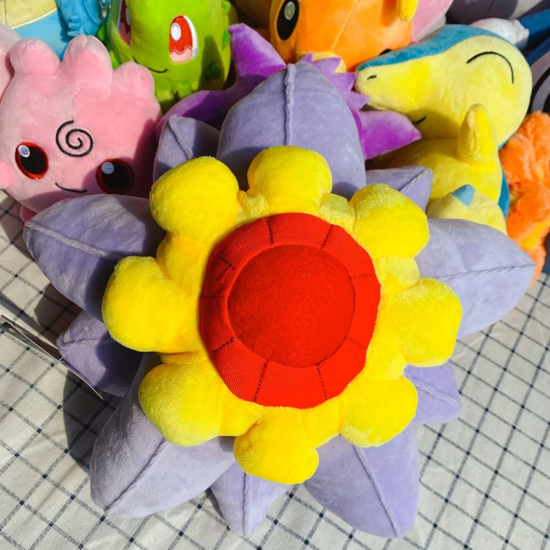 28cm Anime Starmie Staryu starfish Plush toy soft Small animal Elf stuffed doll Fine collection Quality gift