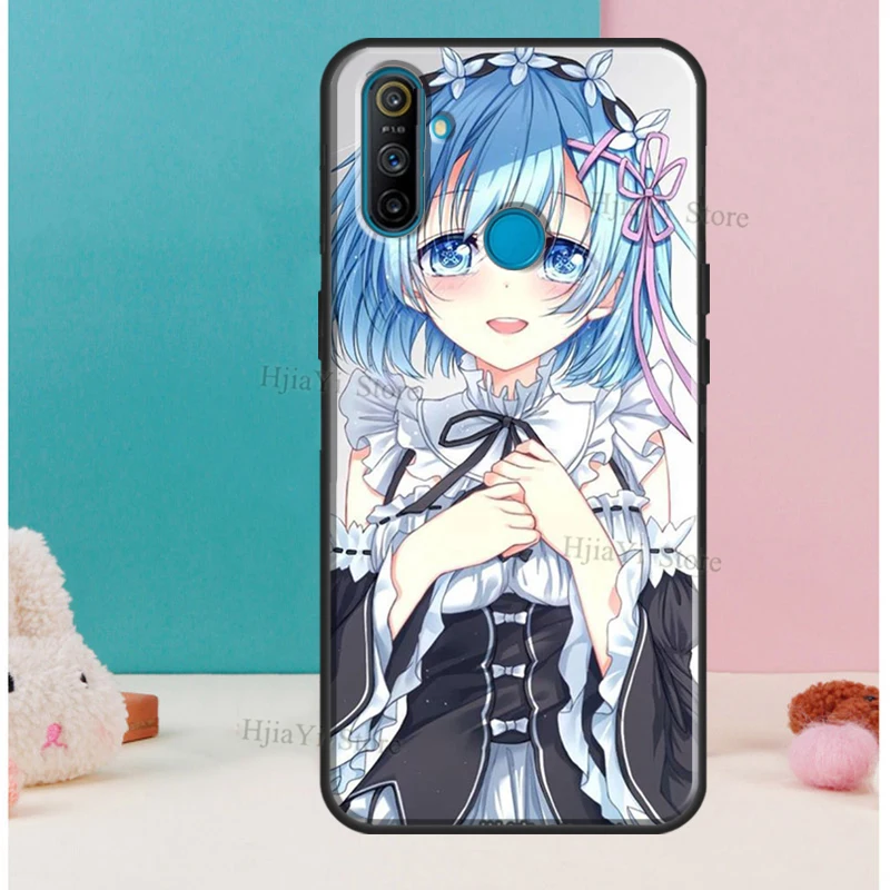 Anime RE ZERO Ram Rem Soft For OPPO Realme 6 7 Pro X7 X50 GT C11 C3 Cover For OnePlus 8 Pro Nord 8T 7T Phone Case images - 6
