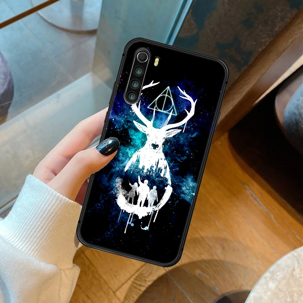 

H-Harries P-Potters Cartoon Phone Case Cover Hull For XIAOMI Redmi 8 9 9C Note 6 7 8 9 9S K20 K30 K40 Pro Plus black Hoesjes