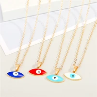evil eye choker jewelry pendant gold color clavicle chain couple necklaces for men women lovers girls boys lady female gift