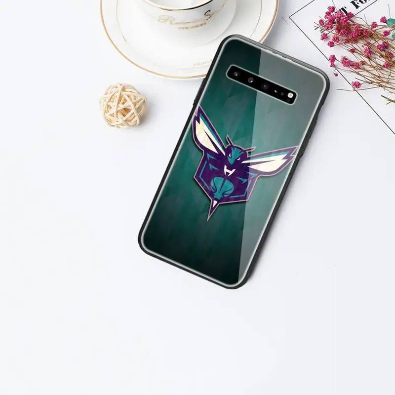 

0 The Basketball Team Hornets Phone Case Tempered Glass For Samsung S6 7 8 9 10 20 Plus Ultra Note8 9 10 10pro