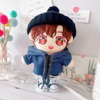 20cm doll clothes star toy baby love beans change clothes xiao zhan star sweater pants suit christmas gifts