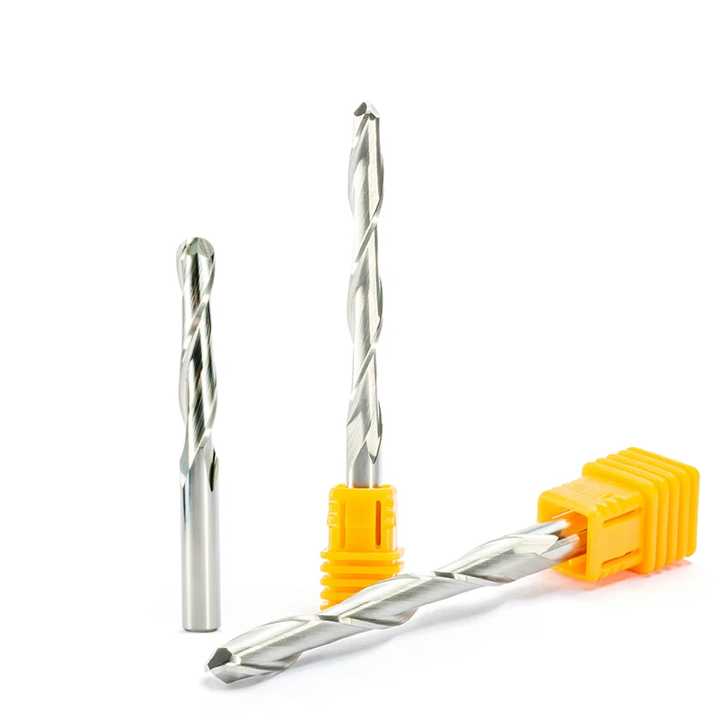 Концевая фреза с двумя канавками спиральный фрезерный станок хвостовиком 6 мм и
