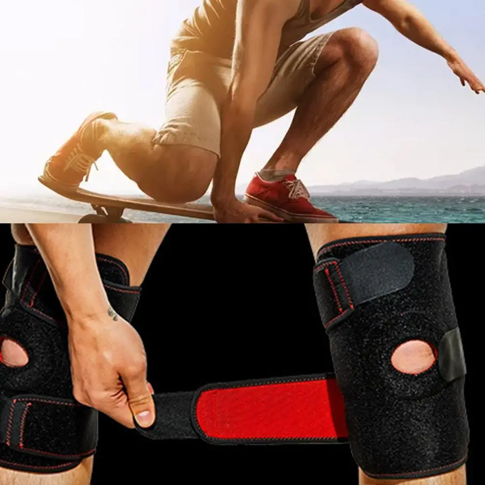 Регулируемые Наколенники спортивные наколенники со складной опорой Неопреновая
