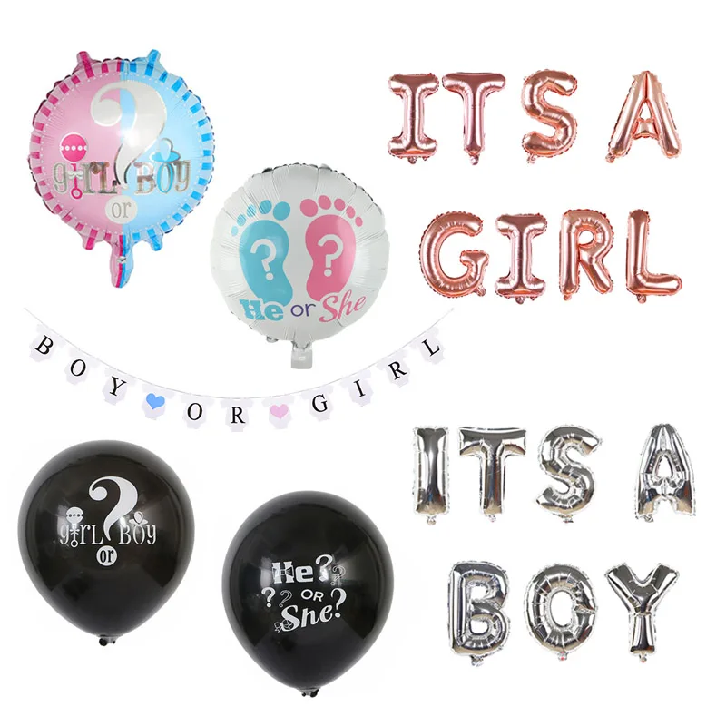 Декор для детского душа это баннер мальчика/девочки Синий/Розовый